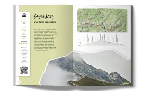 Góra Świnica w Tatrach Wysokich, Polska, z widokiem na Dolinę Gąsienicową. Trasa 46, 18,3 km, 9 godzin.