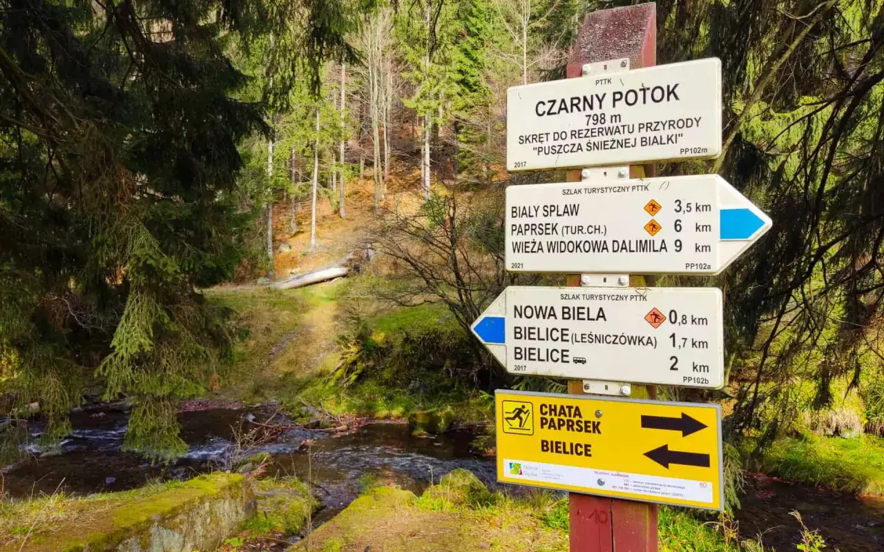znakowanie szlaków PTTK kolory